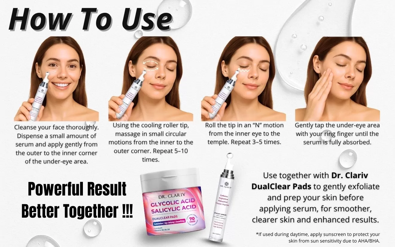 how to use dr.clariv eyelift serum