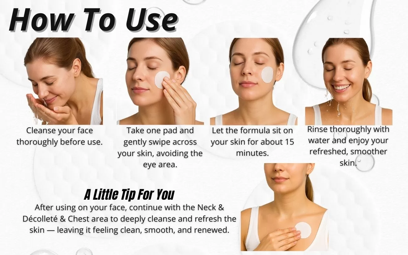 how to use dualclear pads drclariv