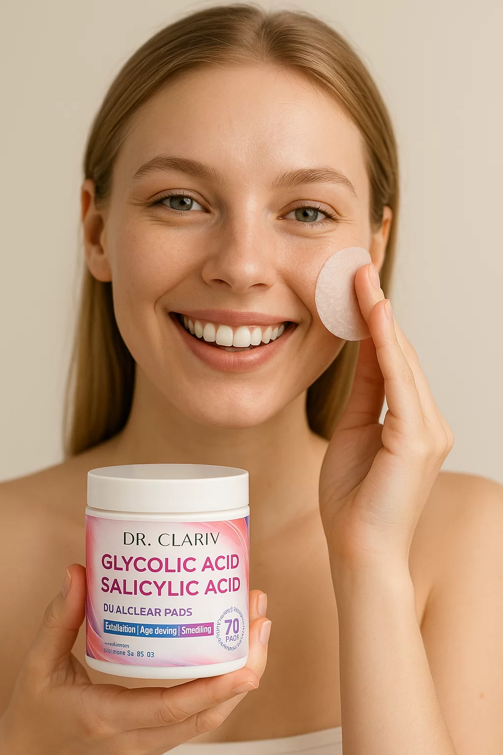 Exfoliating Pads for Sensitive Skin - Dualclear Pads - Dr.Clariv 