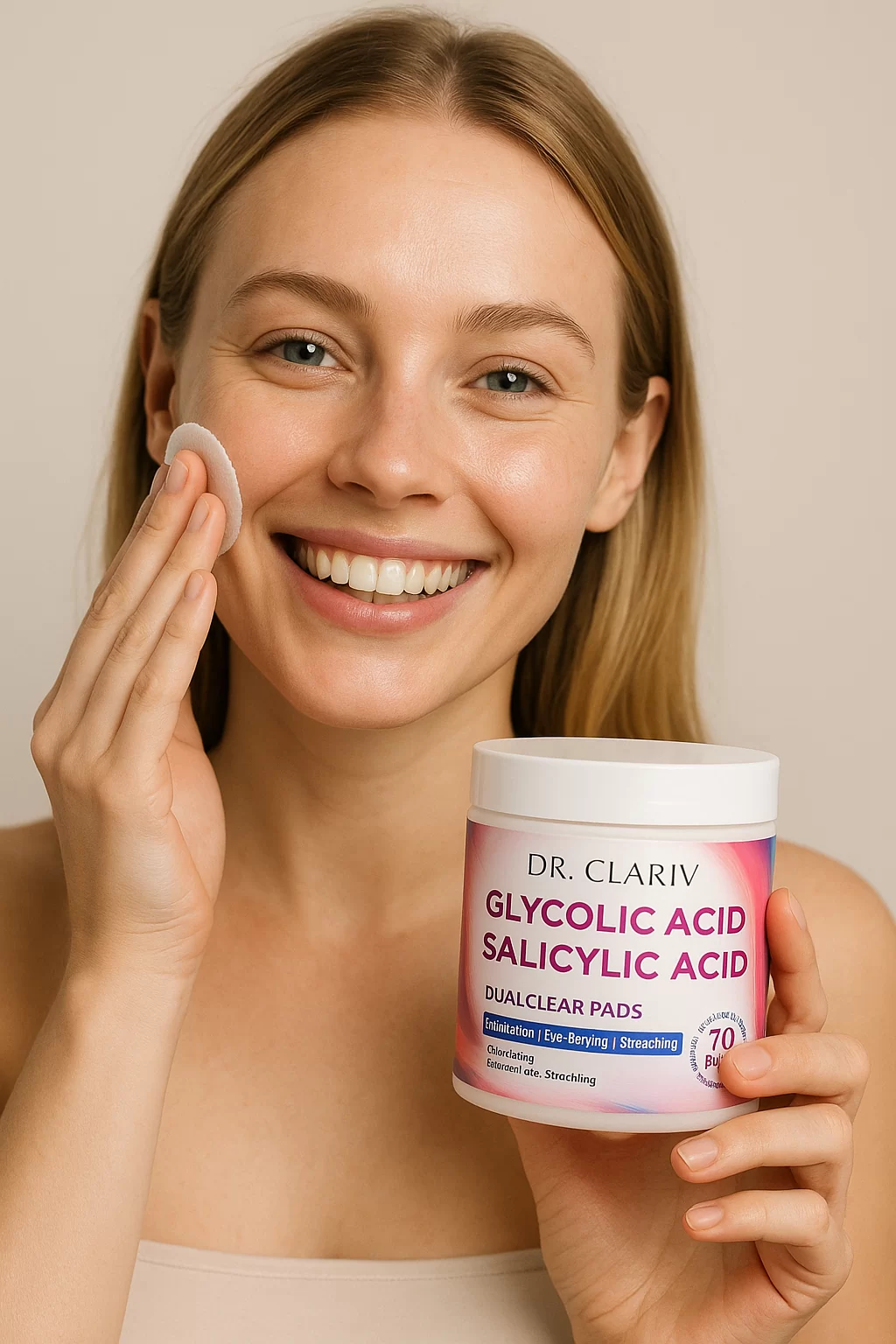 Exfoliating Facial Pads - DUALCLEAR PADS - DR.CLARIV